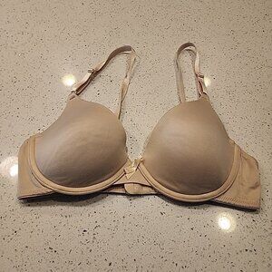 Maidenform Bra 34C Nude Underwire Lined P0640